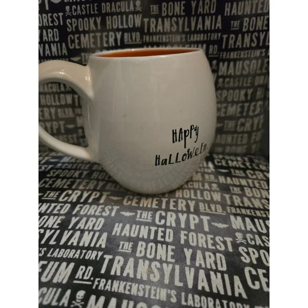 Rae Dunn Happy Halloween Pumpkin Icon Coffee Mug